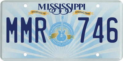 MS license plate MMR746