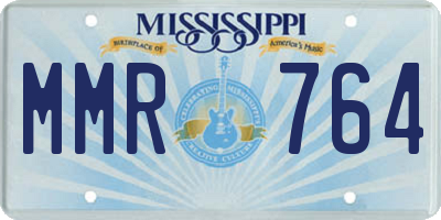 MS license plate MMR764