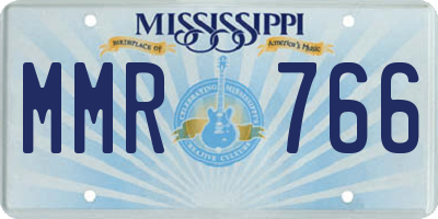 MS license plate MMR766