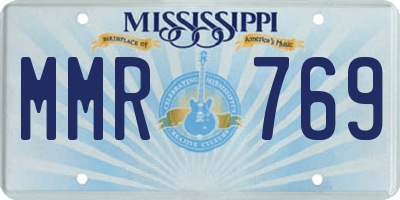 MS license plate MMR769