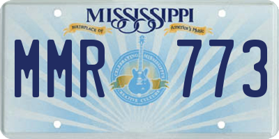 MS license plate MMR773
