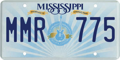 MS license plate MMR775