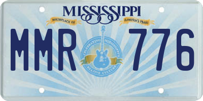 MS license plate MMR776