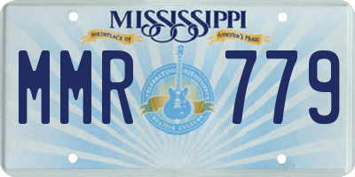 MS license plate MMR779