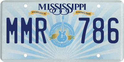 MS license plate MMR786