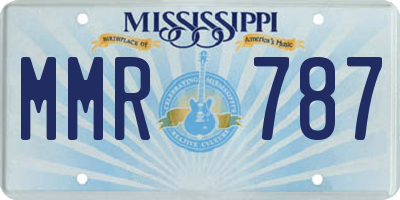 MS license plate MMR787