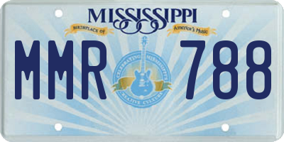 MS license plate MMR788