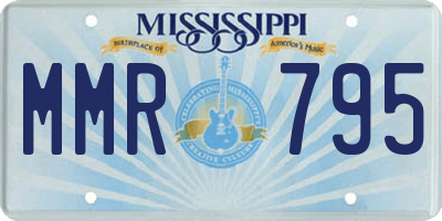 MS license plate MMR795