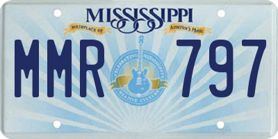 MS license plate MMR797