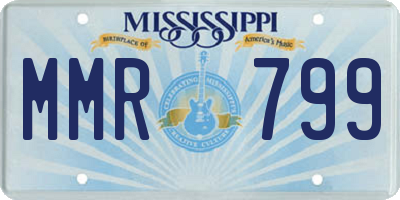 MS license plate MMR799