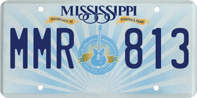 MS license plate MMR813