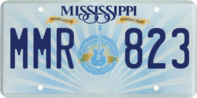 MS license plate MMR823