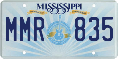 MS license plate MMR835