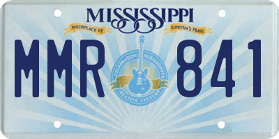 MS license plate MMR841