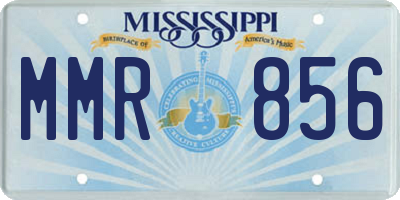 MS license plate MMR856