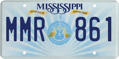 MS license plate MMR861