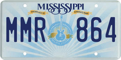 MS license plate MMR864