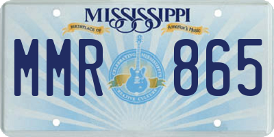 MS license plate MMR865