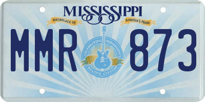 MS license plate MMR873