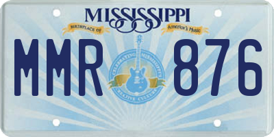 MS license plate MMR876