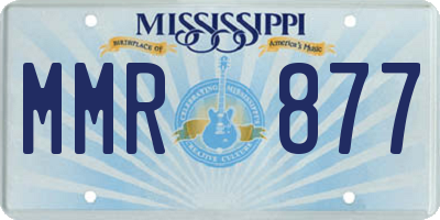 MS license plate MMR877