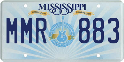 MS license plate MMR883
