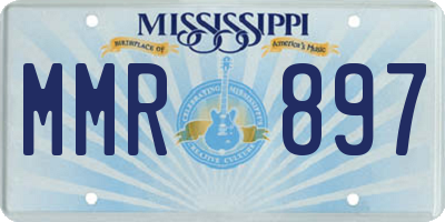 MS license plate MMR897