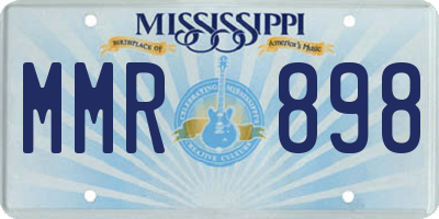 MS license plate MMR898