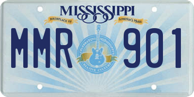 MS license plate MMR901
