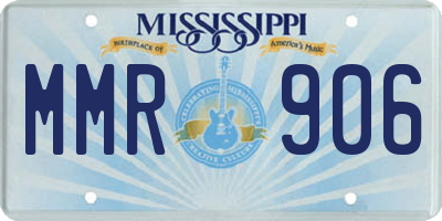 MS license plate MMR906