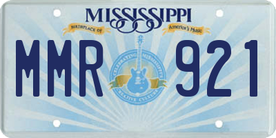 MS license plate MMR921