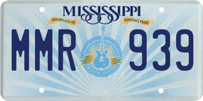 MS license plate MMR939