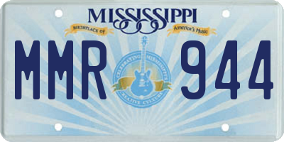 MS license plate MMR944
