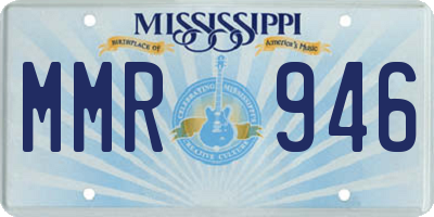 MS license plate MMR946