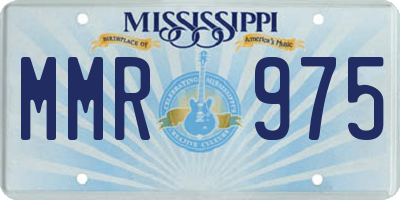 MS license plate MMR975