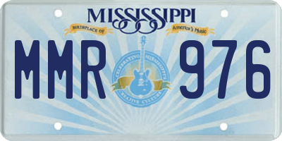 MS license plate MMR976