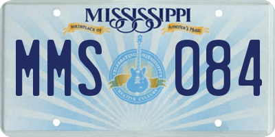 MS license plate MMS084