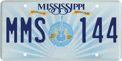 MS license plate MMS144