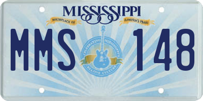 MS license plate MMS148