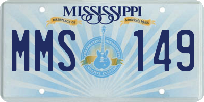 MS license plate MMS149