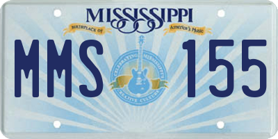 MS license plate MMS155