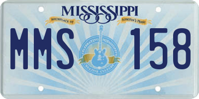 MS license plate MMS158