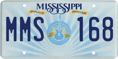 MS license plate MMS168