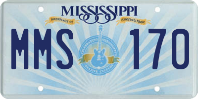 MS license plate MMS170