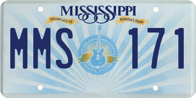 MS license plate MMS171