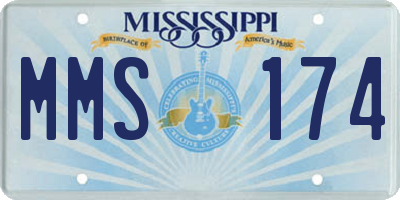 MS license plate MMS174