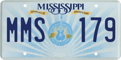 MS license plate MMS179