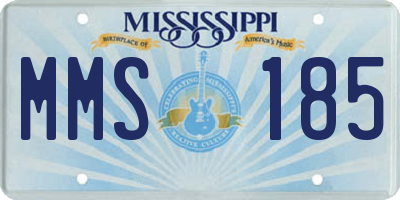 MS license plate MMS185