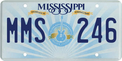 MS license plate MMS246