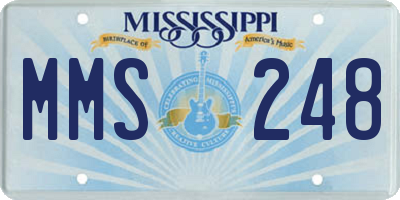 MS license plate MMS248